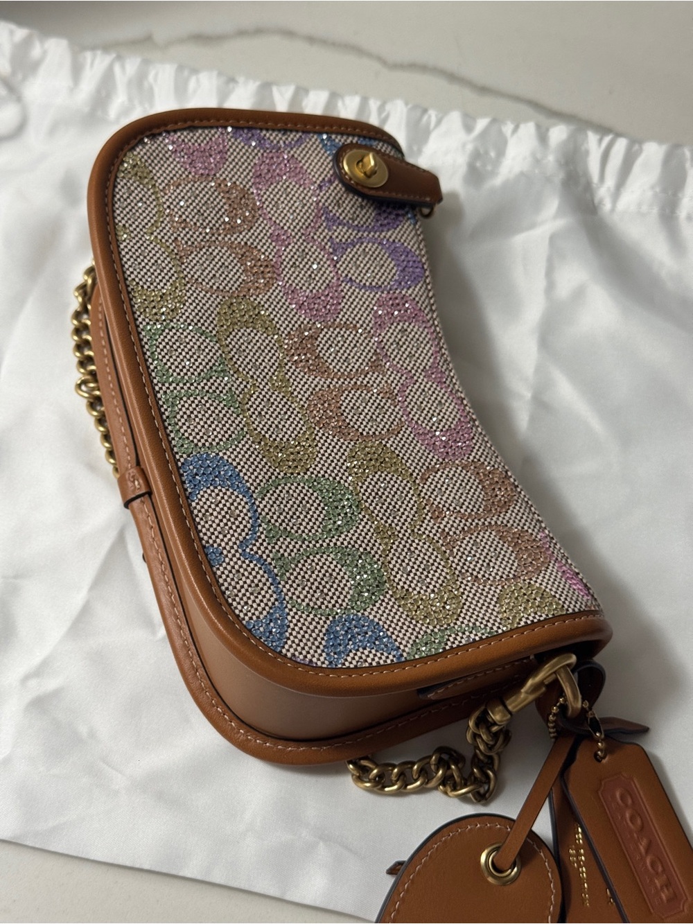 Coach Rainbow Crystal Swinger